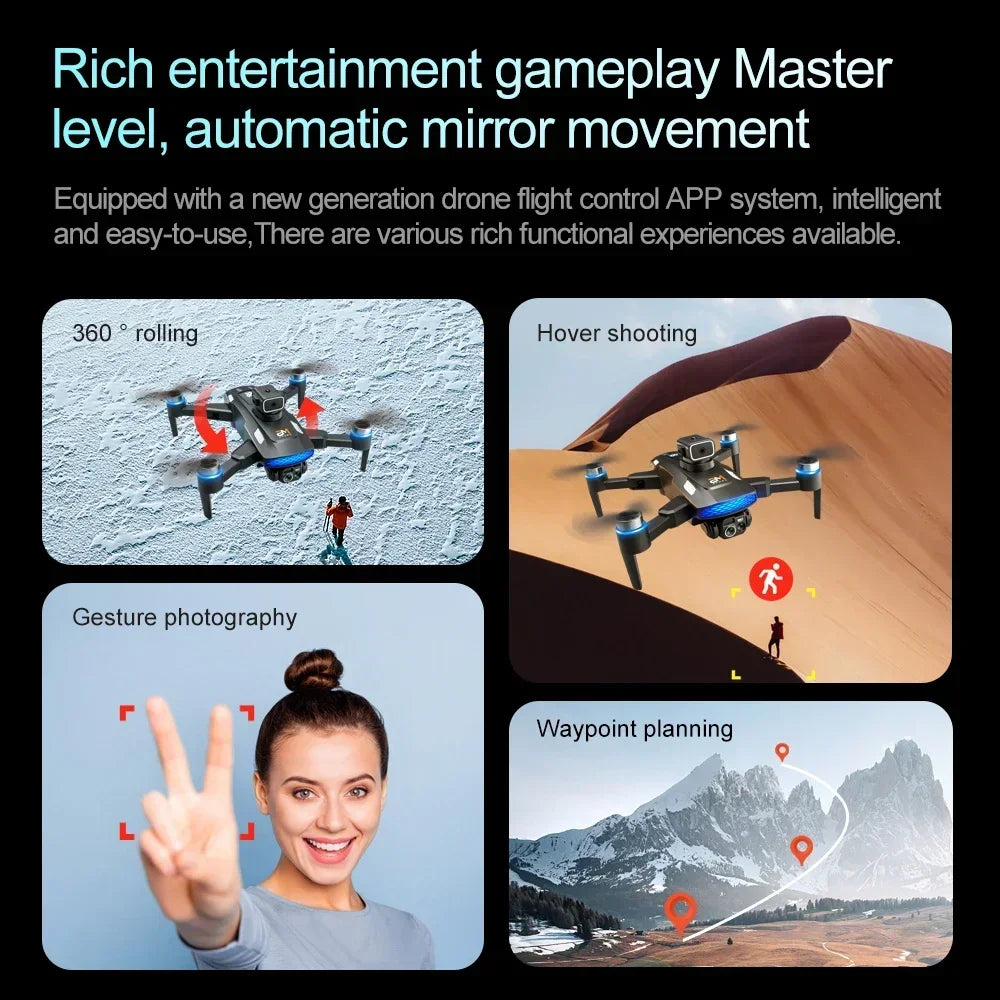 Xiaomi M6 Drone Professional 8K Camera Dron 5G WIFI FPV UAV with Screen Remote Control RC Dron Avoidance Aerial Quadcopter
